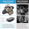 Siivton 4 Sides Expandable Pet Carrier, Airline Approved Soft-Sided Dog Cat Carrier Bag with Fleece Pad for Cats, Puppy and Small Animals
