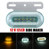 1PC 12LED 12V Flowing LED Side Marker Signal Light Indicator For Truck Trailers
