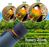 10-30 X 50 Zoom Monocular Telescope High Power Prism Compact Monoculars for Adults HD Monocular Scope for Bird Watching Hunting Hiking Concert Travelling (1050, Green)