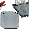 GABraden 2 Pack Bird Cage Liners,Washable Parrot Bird Cage Cushion Pad,18X14 Inch Absorbent Bird Cage Liners,Accessories for Bird Case(1814in, 2 Pack-Gary)…