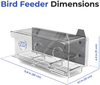 Window Bird Feeder with One-Way Mirror. Birds See Their Reflection in Bird Feeder Window and Do Not Scare. Window Bird Feeders with Strong Suction Cups Support The Bird Feeder for Window