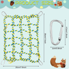 Weewooday 2 Pieces Pet Bird Climbing Rope Net Small Animal Rope Net Ladder Hamster Rope Net Durable Rope Bridge Rat Ferret Activity Toy for Small Animal Habitat Decor and Play