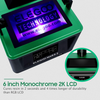 ELEGOO Mars 2 Mono MSLA 3D Printer UV Photocuring LCD Resin 3D Printer with 6.08 inch 2K Monochrome LCD, Printing Size 129x80x150mm/5.1x3.1x5.9inch, Green Cover