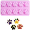 2-Piece Puppy Dog Paw Baking pan, Dog Bone Cookie Cutter Set, Silicone Mold, Ice Cube Mold, Chocolate Mold,Candy Making Molds