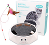 Warmurlife Interactive Cat Toys for Indoor Cats, Electronic Running Squeaky Mice Cat Toy Automatic Kitten Hunting Exercise Toy with Scratching Board for Cats Pets