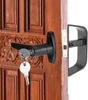 Shed Door Latch L-Handle Lock Kit with 2 Keys, 4-1/2" Stem Shed Lock Barn Door Lock Playhouse Lock & Chicken Coop Lock