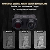 TKKOK D80 Night Vision Binoculars for Adults,Suitable Digital Night Vision Goggles for Complete Darkness Military,Spy, Security,Hunting,Tactical -1080P, 4X20 Zoom, 3000m/9840Ft Viewing Range