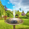 Mademax Solar Bird Bath Fountain Pump, Solar Fountain with 4 Nozzle, Free Standing Floating Solar Powered Water Fountain Pump for Bird Bath, Garden, Pond, Pool, Outdoor