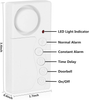 WSDCAM Freezer Door Alarm with Delay When Left Open, 3/15/30/60 Seconds Adjustable Delay Refrigerator Alarm Wireless Fridge Alarm Door Open Alarm Loud 108 dB