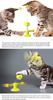 USWT Cat Spring Toy, Interactive Chasing Cat Feather Toys with Suction Cup, Kitten Spinning Funny Hunting Toys¡­
