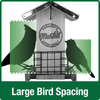 Wild Wings WWGF2-DECO Galvanized Weathered Cedar Bird Hopper Feeder