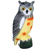 Realistic Owl Decoy Statue Elbow Owl Bird Pigeon Crow Scarer Scarecrow Simulation Garden Yard Protecter