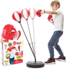 Whoobli Punching Bag for Kids Incl Boxing Gloves | 3-8 Years Old Adjustable Kids Punching Bag with Stand | Boxing Bag Set Toy for Boys & Girls