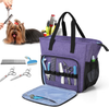 Teamoy Pet Grooming Tote, Dog Grooming Supplies Organzier Bag for Grooming Shears, Deshedding Tool, Towels, Shampoo and More