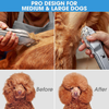 oneisall Dog Clippers for Grooming Professional Cordless Hair Shears Trimmers for Thick Coats,8 Guide Guards with Metal Blade for Dogs and Cats Animals
