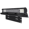 20Inch 248W Spot Flood Combo LED Work Light Bar + 23" License Number Plate Frame