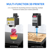 ANYCUBIC Mega Pro 3D Printer, 4th Gen 3D Printing & Laser Engraving 2 in 1 Filament FDM 3D Printer with Smart Auxiliary Leveling, Printing Size 8.27'' x 8.27'' x 8.07'' & Engraving Size 8.67'' x 5.5''