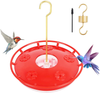 Rihogar Hummingbird Feeder Bird Feeder with 5 Feeding Ports, Hummingbird Feeders for Outdoors,Leak-Proof Hummer Bird Feeder for Outdoors, Window, Easy to Clean and Fill,2 Packs