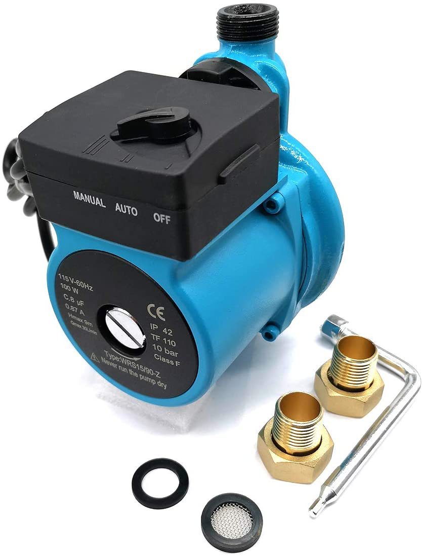 Zhkuo 115v 100w Hot Water Automatic Pressure Booster Pump 3 4 Outlet