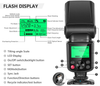 Neewer NW635 TTL GN58 Flash Speedlite with LCD Display Compatible with Sony MI Hot Shoe Mirrorless Cameras A9 A7RIV/III/II A7III/II A7SII A6600 A6500 A6400 A6300 A6000 A99II A77II RX10II/III/IV