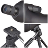 360 Tactical 20-60x60mm Zoom Angled Spotting Scope Monocular Telescope with Tripod Soft Case Spotting Scope