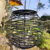 Soapow Hanging Mesh Ball Bird Feeder Seed Ball Wild Bird Feeder Metal Rust Resistant for Garden Backyard