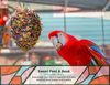 Sweet Feet and Beak Super Shredder Ball - Bird Cage Accessories to Keep Your Bird Busy Foraging for Hidden Treasures - Non-Toxic, Easy to Install Bird Foraging Toys, Bird Treats, Parrot Toys