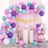 207Pcs Unicorn Balloons Arch Garland Kit, Big Foil Unicorn Purple Pink Confetti Latex Balloons with Happy Birthday Banner for Unicorn Birthday Party Decorations Supplies for Girls