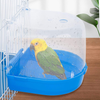 Geegoods Bird Bath Box Parakeet Caged Bird Bathing Tub with Water Injector for Small Birds Canary Budgies Parrots