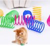 100 Pack Cat Spring Toy, Interactive Cat Toy for Indoor Cats, Lightweight Durable Plastic, Colorful Cat Plastic Coil for Kittens to Swat, Bite, Hunt(Random Color)