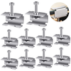 Glass Bed Clips Clamps 3D Printer Bed Clips Accessories Compatible with Ender 3/3 Pro/3 V2/3S,Ender 5/Plus, CR-20 PRO Adjustable Stainless Steel Bed Glass Platform Clips (10 Pieces)