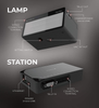 Cerevo FlexTally Tally Light System for Multi-Camera Setup - 433MHz Wireless or Serial Connection - 1 Station Connects to Video Switchers and 4 Lamp Units Connect to Each Camera