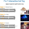 Cat Toys Pointer - Upgraded 7 in 1 Interactive Cat Toy ,Rechargeable Cat Toy with Strap,Make Your Pet Happy with You,Cute Kitten Toys for Indoor Cats,Funny Pet Chaser Toy(1 Pack)