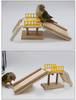 QBLEEV Bird Toys, Slide Training Ladder Trick Parrots Toys, Intelligence Educational Prop Table Cage Top Foot Toys, Birds Perch Platform for Conures Parakeets Cockatiels