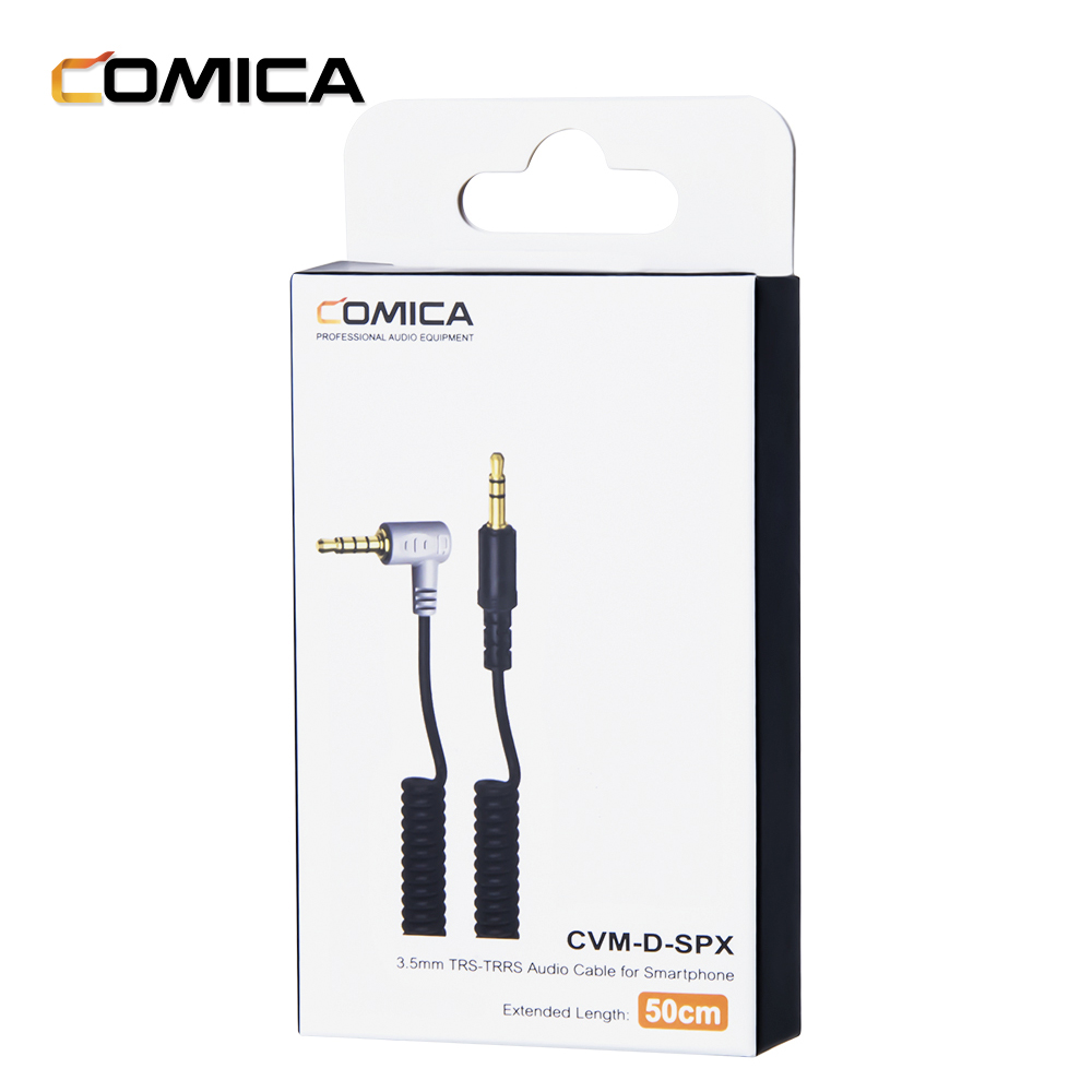 Comica CVM-D-SPX Female 3.5Mm Audio Cable Converter Microphone Cable Adapter for Smartphones for Iphone for Ipad for Samsung Huawei Xiaomi Mobile Phone