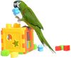 Bird Puzzles Training Block Toy Parrot Educational Intelligence Development for Budgie Cockatiels Conures Finches