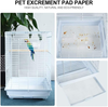 POPETPOP 100pcs Bird Cage Liners Papers Disposable Parrot Bird Cage Cushion Pad Mat Accessories for Bird Parrot