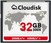 Cloudisk Compact Flash 32GB CF Card Memory Cards High Speed CompactFlash 32G Reader Camera Card for DSLR