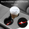 Shark Diver Scuba Round Waterproof Car Coasters with Cork Base for Cup Holder 4PCS