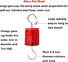 AMAURAS Red Glass Ant Moat for Hummingbird Feeder
