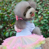 Ollypet Cute Dog Birthday Dress for Girls Dogs Clothes Cupcake Tutu Apparel Small Cats Puppy Yorkie XS