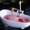VELIHOME Bathtub Cocktail Bar Wine Glasses Charms Sorbet Smoothie Cold Drink Cup Container