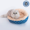 Cat Bed Indoor Round cat beds, Washable 19.7X19.7X5.9 inches, Non-Slip Bottom, Machine Washable