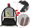 Bird Carrier for Parrot Travel Cage Bag Carriers, Lightweight Transparent Breathable Portable Outdoor Birdcages Bird Bag for Budgies, Small Bird Cages with Wood Stand
