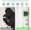 Anti-Theft Video Doorbell Door Mount, Ring Doorbell Case for Apartment Door, No Drill Mount for Ring Doorbell, Renter Friendly Ring Doorbell Holder, Fit for Most Video Doorbells Doorbell Accessories