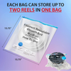 Ataraxia Art 3D Printer Filament Storage Vacuum Sealed Resealable Bags V2. One Bag Can Store Up to Two Filament Reels. Vacuum Compression Storage Bags, Prevent and Monitor Moisture (5 Bags)