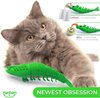 Ronton Cat Toothbrush Catnip Toy - Durable Hard Rubber - Cat Dental Care, Cat Interactive Toothbrush Chew Toy