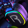 YC CLS-200 Gaming Headset with Omnidirectional Microphone Colorful RGB Light 50Mm Unit for PC Laptop