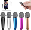 Uniwit Mini Portable Vocal/Instrument Microphone for Mobile Phone Laptop Notebook Apple iPhone Sumsung Android with Holder Clip - Silver