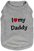 Pet Dog T-Shirt I Love My Daddy Mommy Vest Gift Costume Clothes for Small Puppy Cat Kitten Yorkshire Chihuahua Poodle Teacup Terrier Rabbit Baby Dogs